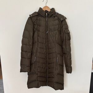 Eddie Bauer Women's Olive Down Puffer Coat